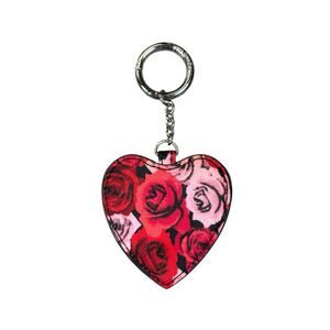 Vera Bradley Look of Love Bag Charm Havana Hothouse Heart Roses Flowers Floral